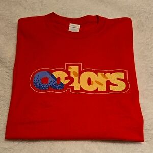 Vibrant Red Short Sleeve Trulieve Tee with Colors AIO Graphic Design